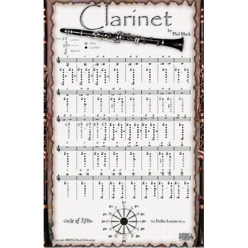 Poster Clarinet 43cm x 28cm 