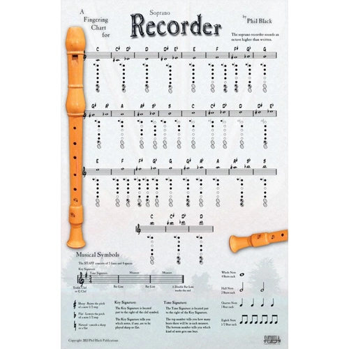 Poster Recorder 43x28cm