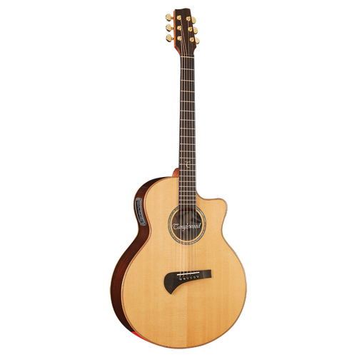 Tanglewood TSR2C MasterDesign Grand Auditorium Acoustic Guitar with Solid Sitka Spruce Top and ABS Case