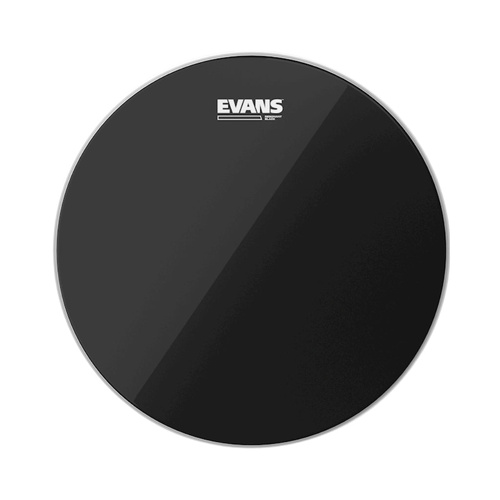 Evans 12 Inch Resonant Black Drumhead - Level 360 Technology, 1-Ply 7.5mil Film, Bright Tone, Wide Sustain, Uncoated Finish