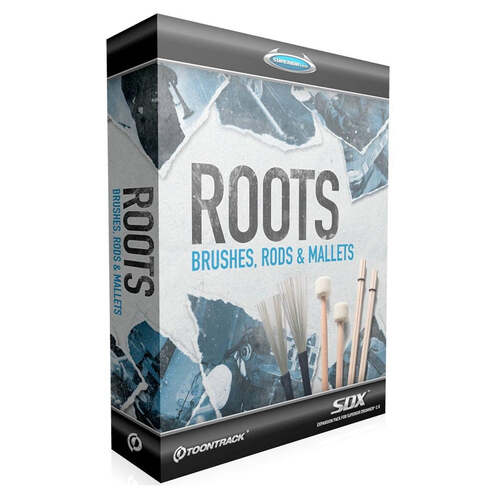 Toontrack Roots SDX, Brushes, Rods & Mallets - Superior Drummer Sound Expansion (Software Serial Number)