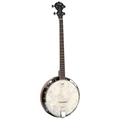 Tanglewood Union Series TUB4 4 String Mahogany Banjo with Purple Heart Fingerboard and Remo Ambassador Head