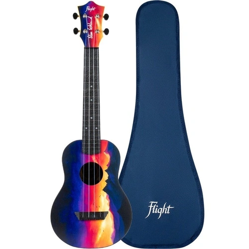 Flight TUC-EE Sunset Print Concert Travel Ukulele