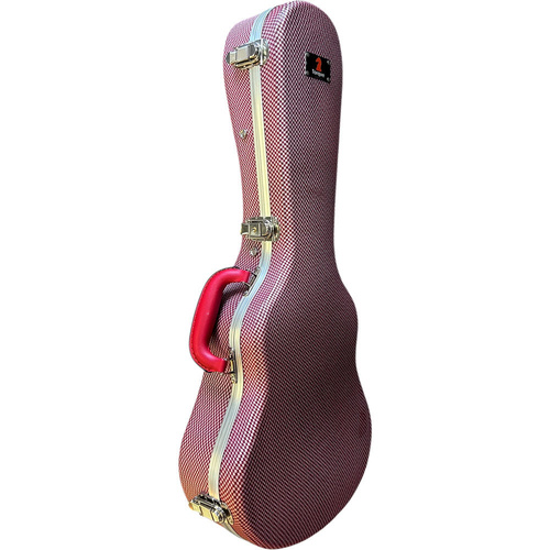 Torque ABS Tenor Ukulele Case - Red Finish, Eco-Friendly, Molded, EPS Foam Interior, Lockable Latch, 30" Length, Durable Protection