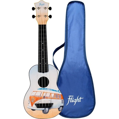 Flight TUS25 BUS Travel Soprano Ukulele with Bag
