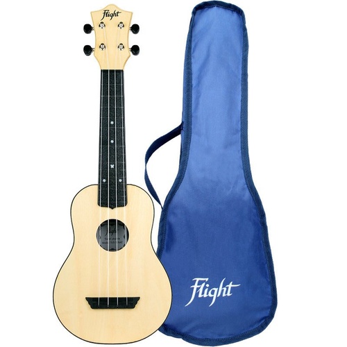 Flight TUS35 ABS Travel Soprano Ukulele Natural