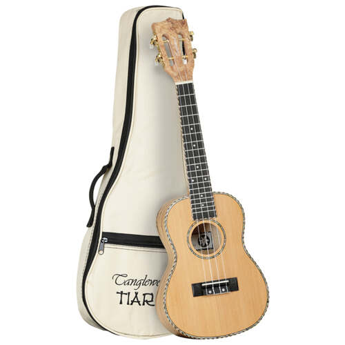 Tanglewood TWT11B Tiare Concert Ukulele Cedar/Spalted Maple Uke w/ Bag - MINOR BLEMISH