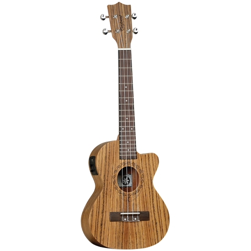 Tanglewood TWT14E Tiare Tenor Ukulele with Pickup and Deluxe Padded Gig Bag, Natural Satin Finish