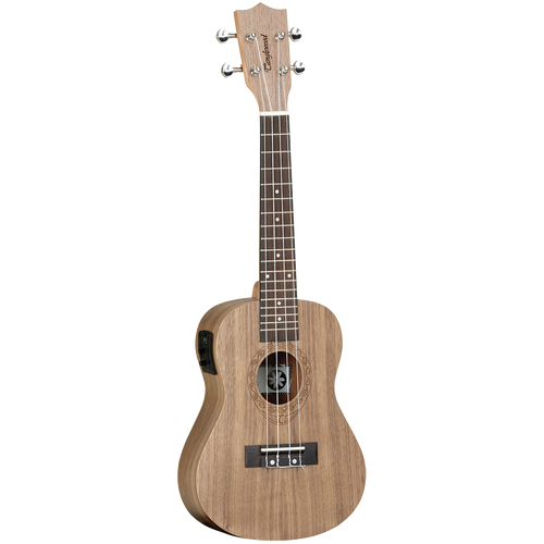Tanglewood TWT3E Tiare Concert Ukulele Black Walnut with EQ and Aquila Nylgut Strings
