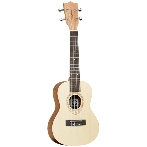 Tanglewood TWT4 Tiare Concert Ukulele - Spruce Top, Mahogany Arched Back, Aquila Nylgut Strings, Natural Satin Finish