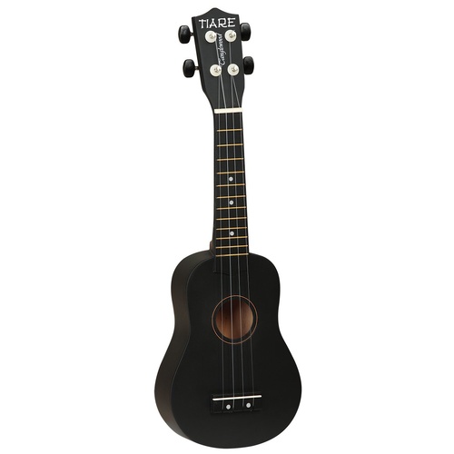 Tanglewood Tiare Soprano Ukulele Pack Black with Linden Body and Poplar Fingerboard