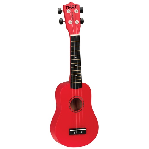 Tanglewood Tiare Soprano Ukulele Pack - Red Satin Finish, Linden Body