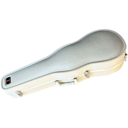 Torque 4/4 Size Violin Case in Ivory Finish with ABS Plastic Shell and Plush Interior