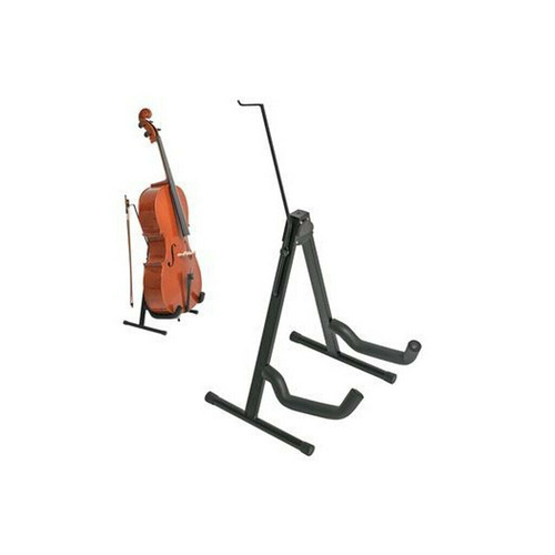 Xtreme Pro Cello Stand with Bow Holder Heavy Duty Steel Folds Flat
