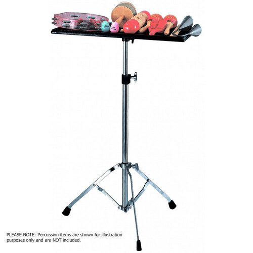 Peace Percussion Table - Black Finish with Chrome Stand