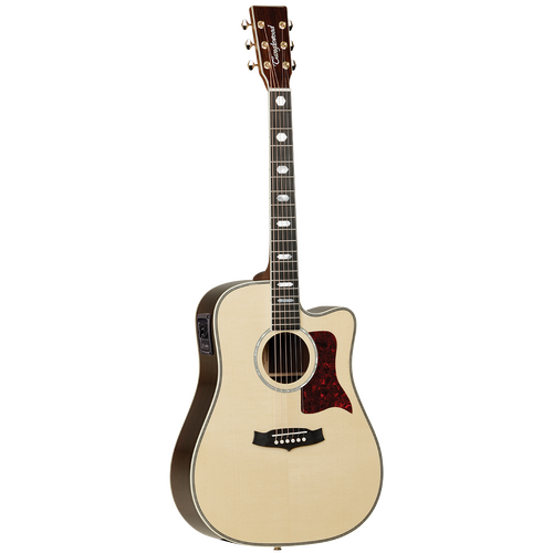 Tanglewood TW1000HSRCE Heritage Acoustic Guitar Dreadnought Natural w/ Pickup & Case