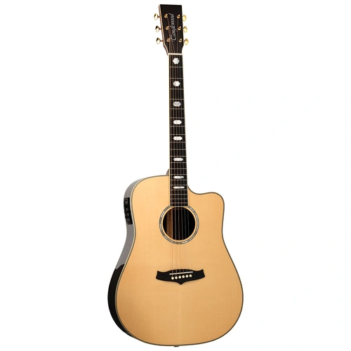 Tanglewood TW1000HSRCE Heritage Dreadnought Cutaway Acoustic Guitar with Fishman Presys Blend EQ and ABS Case