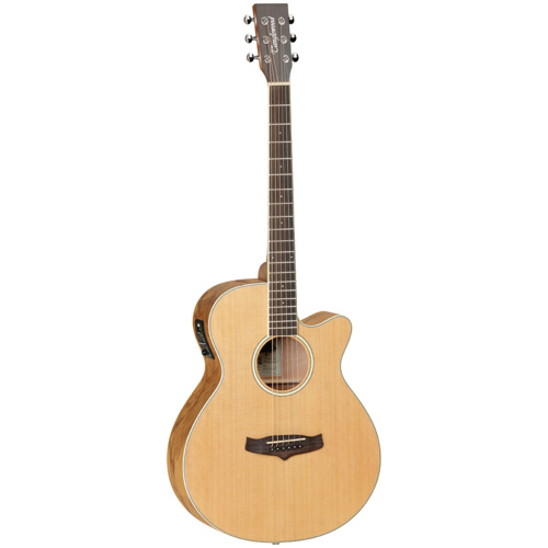Tanglewood TW11SFCEOL Winterleaf Super Folk CE Olive Wood Guitar