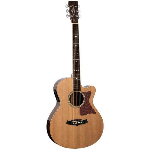 Tanglewood TW45RE Sundance Reserve Acoustic Guitar Super Folk All Solid Natural w/ Pickup & Case