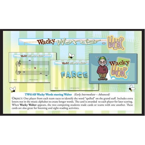 Wacky Words Starring Walter Theory Card Game by TCW Resources