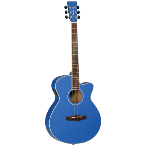 Tanglewood TWDBTSFCEDBL Discovery Superfolk C/E Cobalt Blue