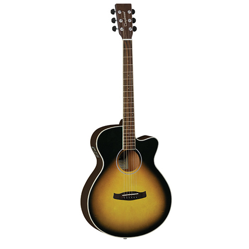 Tanglewood TWDBTSFCEDVB  Discovery Superfolk C/E Dark Violin Burst