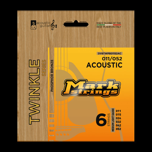 Markbass Twinkle Series Phosphor Bronze 11/52 Acoustic Guitar Set