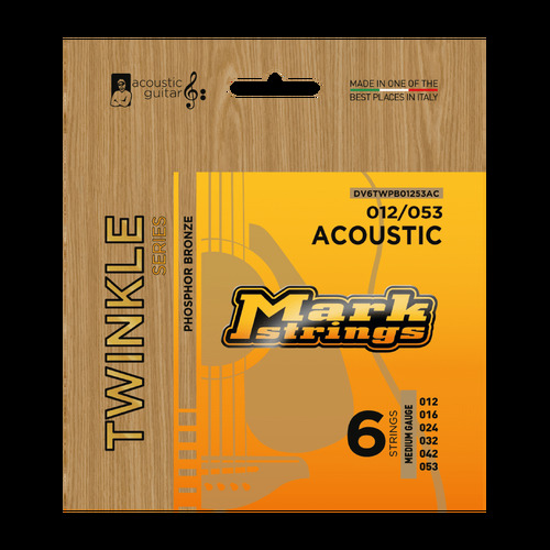 Markbass Twinkle Series Phosphor Bronze 12/53 Acoustic Guitar Set