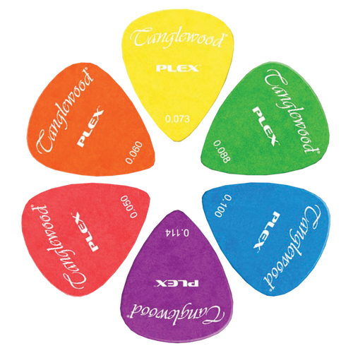 Tanglewood TWPPD Plex Picks Pack of 96 Assorted in Display Box