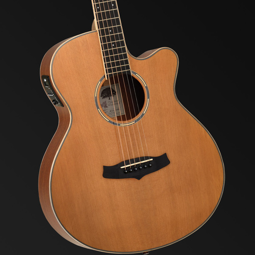 Tanglewood Winterleaf Pro Super Folk Cutaway Acoustic Guitar with Electronics, Natural Satin Finish [TWPRO4-CE-NAS]