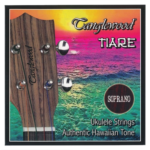Tanglewood TWUSSR Soprano Ukulele Rainbow String Set Tie End 4-Pack
