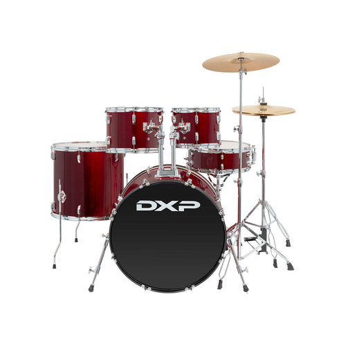 DXP Fusion Plus 22 Series 5 Piece Drum Kit - Wine Red