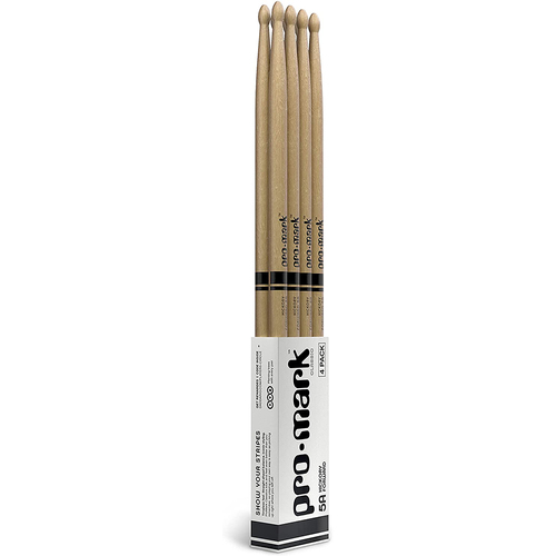 Promark Classic Forward 5A Wood Tip Drumsticks - 4 Pack