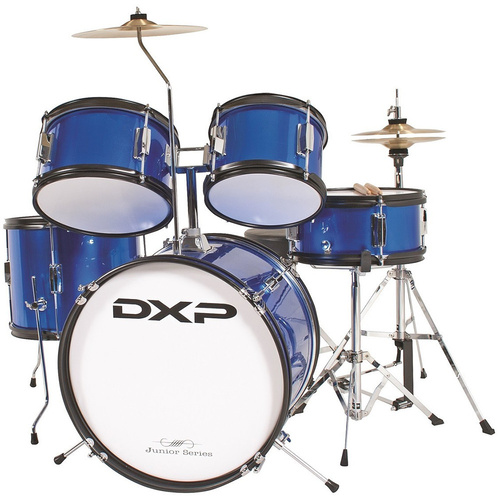 DXP 5 Piece Junior Drum Kit Metallic Blue