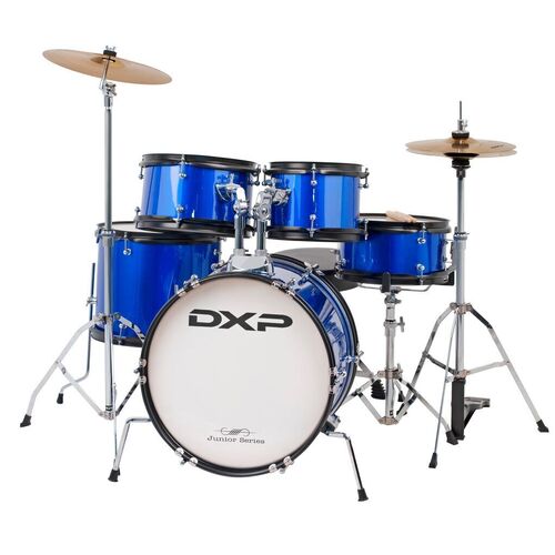 DXP Junior Plus Drum Outfit 5 Pce Metallic Blue