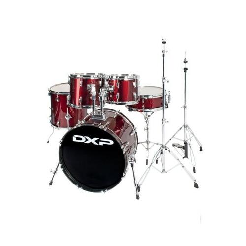 DXP Drum Kit 5 Piece 20 Inch Bass Drum in Wine Red
