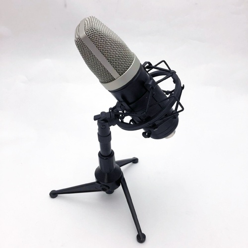 Condenser Microphone with Desk Stand, USB Cable, and Carry Bag