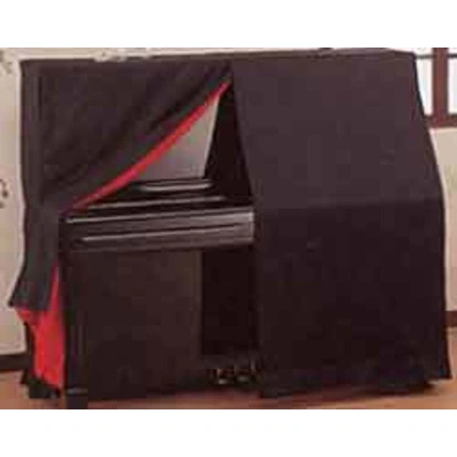 Yamaha U3 Upright Piano Cover Polyester Black with Red Underfelt