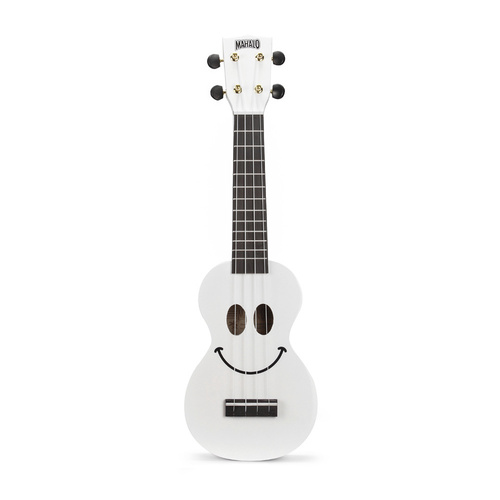 Mahalo U-Smile Series Soprano Ukulele (White)