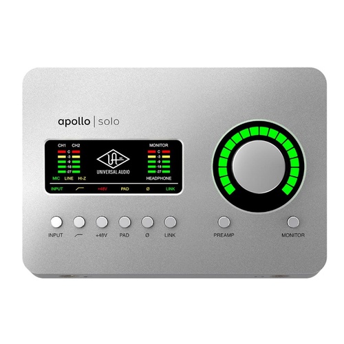 Universal Audio Apollo Solo Thunderbolt 2/2 Digital Interface