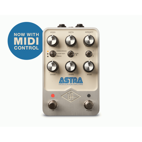 UAFX Astra Modulation Machine Pedal with Dual-Processor for Chorus, Vibrato, Flanger, and Tremolo Effects