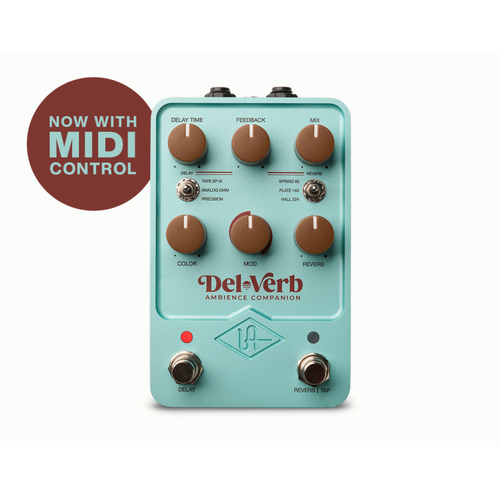 UAFX Delay Reverb Ambience FX Pedal with Vintage Effects and Tap Tempo
