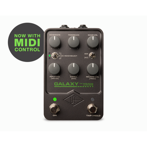 UAFX Galaxy '74 Tape Echo & Reverb Pedal with Tap Tempo and Adjustable Effects