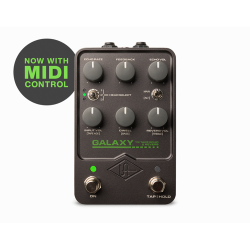 UAFX Galaxy '74 Tape Echo & Reverb Pedal with Tap Tempo and Real-Time Effects