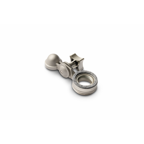UA Bock Silver Mic Mount with M22 Threads - Compatible with Bock 167 & 187 Microphones