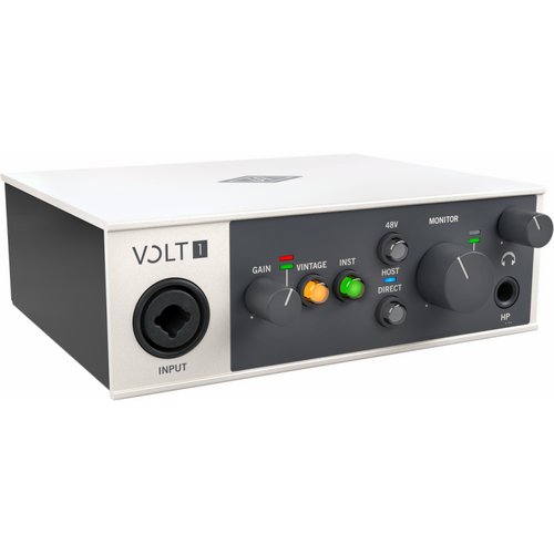UA Volt 1 USB 2 Audio Interface 1-in/2-out with Vintage Mic Preamp for Mac, PC, iPad, and iPhone