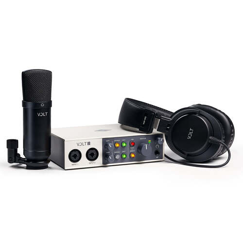 Universal Audio UA Volt 2 USB Audio Interface Bundle w/ Microphone & Headphones