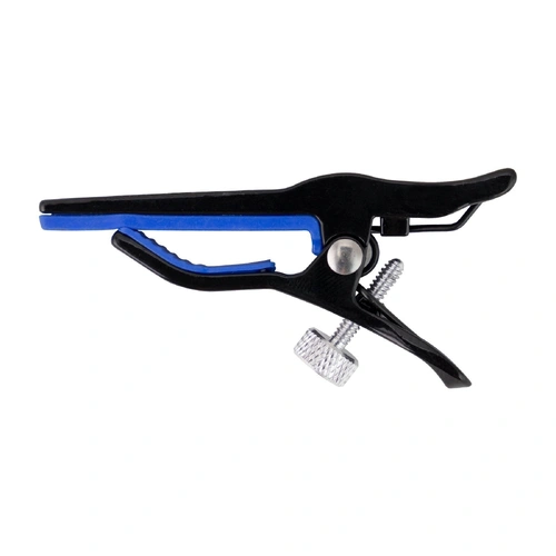 Tiki Quick-Grip Ukulele Capo with Self-Tensioning System - Black