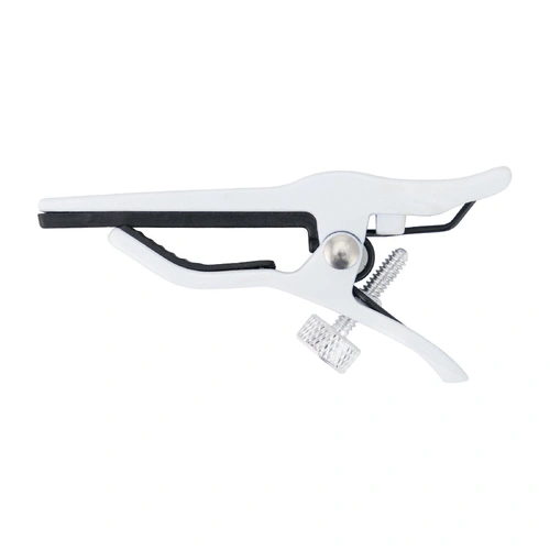 Tiki Quick-Grip Ukulele Capo with Self-Tensioning System - White