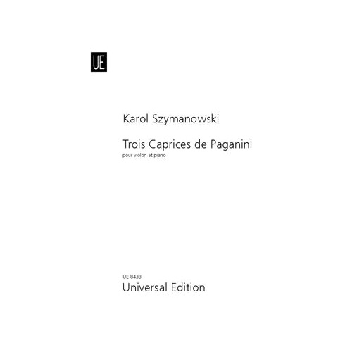 Three Paganini Caprices Op 40 for Violin and Piano